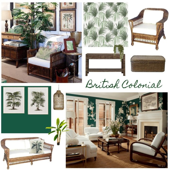 British colonial bedroom design