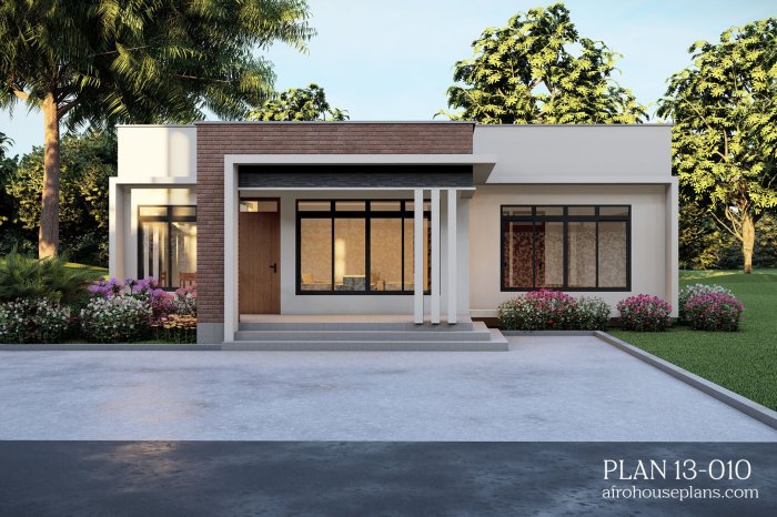 Modern three bedroom house design