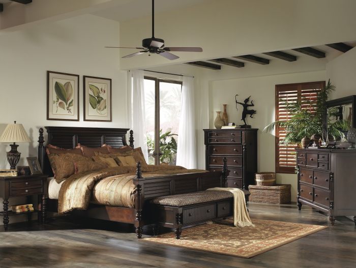 British colonial bedroom design