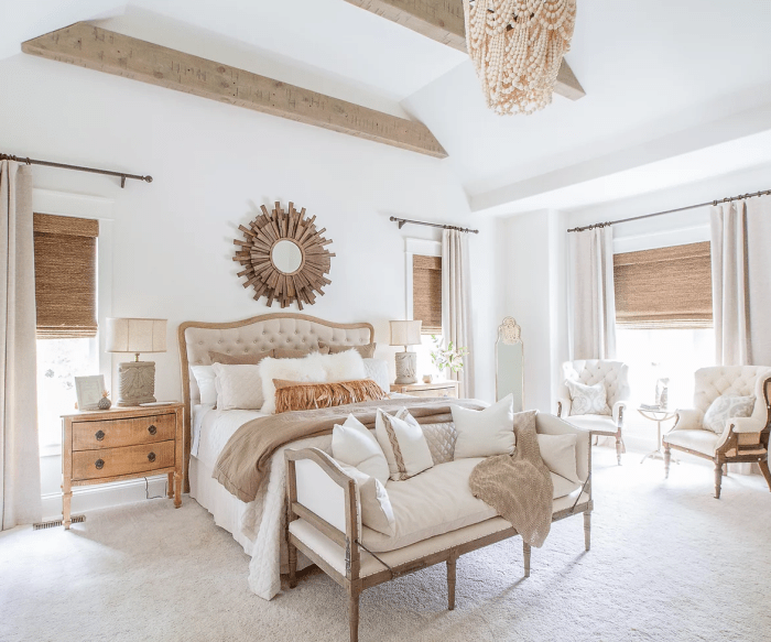 Modern farmhouse bedroom design