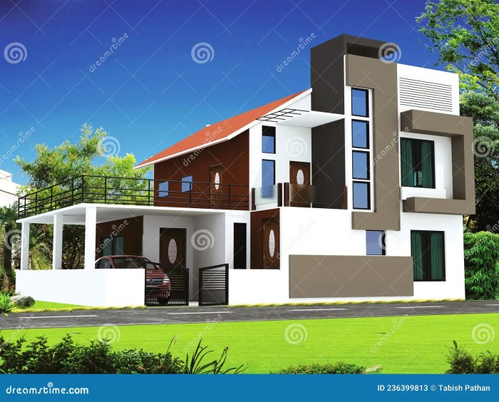 Three bedroom duplex house design