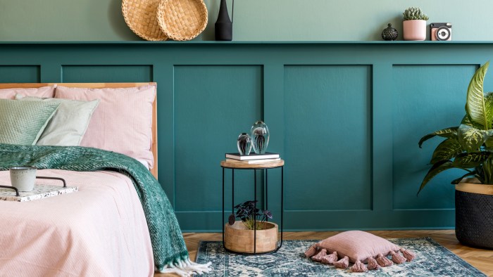 Teal bedroom design ideas