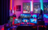 Bedroom gaming room design