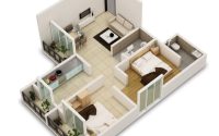 2 bedroom house plan design