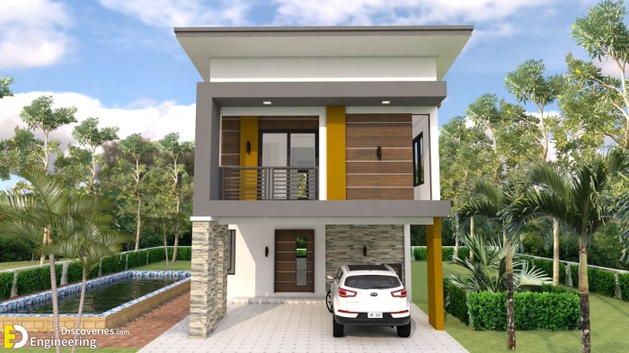 2 storey 4 bedroom house design